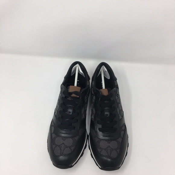 coach leather signature jogger sneakers